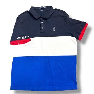 Polo Ralph Lauren Classic Fit Colorblock‎ Heritage Sport Collegiate Polo XL